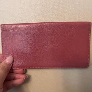 Vintage Fossil pink checkbook cover